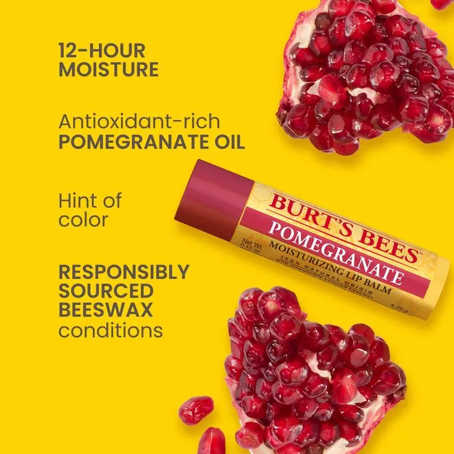 Burt's Bees - Pomegranate Moisturizing Lip Balm