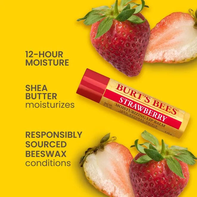 Burt's Bees - Strawberry Moisturizing Lip Balm