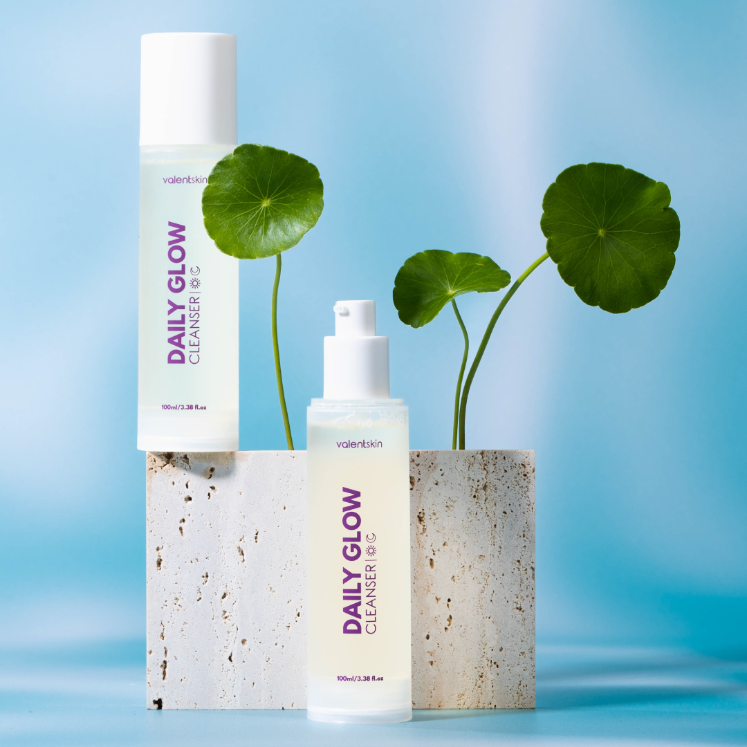 Valent Skin Set 2 - Daily Glow Cleanser + Dreamy Calming Moisturiser + Glowcier Hydrating Toner